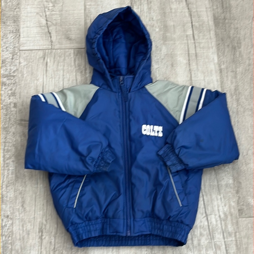 NFL Team Apparel Boys Size M 5/6 Indianapolis Colts Hooded Jacket‎